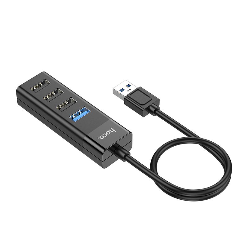 Hoco 4 poorts HUB Cable - USB-A naar USB-A 2.0 en 3.0 Hoco 4 poorts HUB Cable - USB-A naar USB-A 2.0 en 3.0